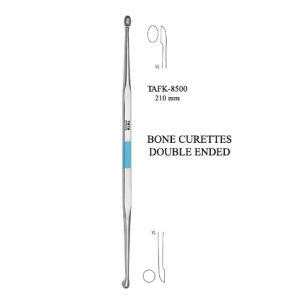 Bone Curettes Double Ended - Premium 210mm Instrument