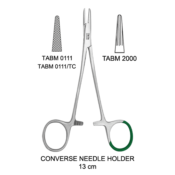 CONVERSE-NEEDLE-HOLDER-TABM-2000-13-cm.png Converse Needle Holder - Best 13cm Straight Stainless Tool - Image 1