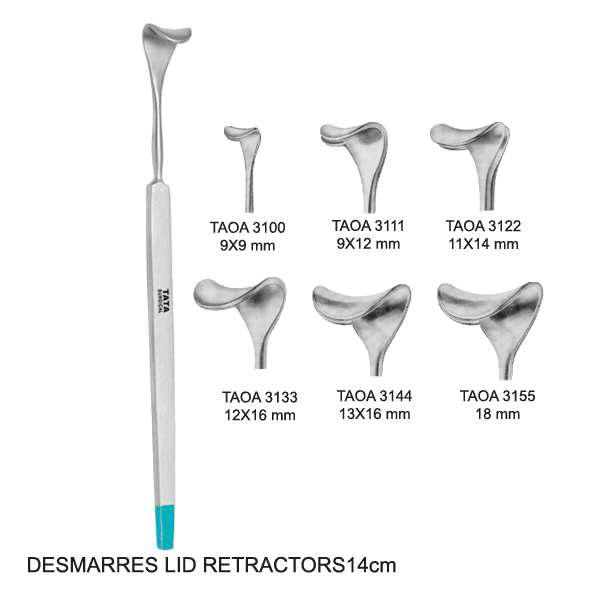 DESMARRES-LID-RETRACTORS-14cm.png Retractor Desmarres Lid 14Cm - Image 1