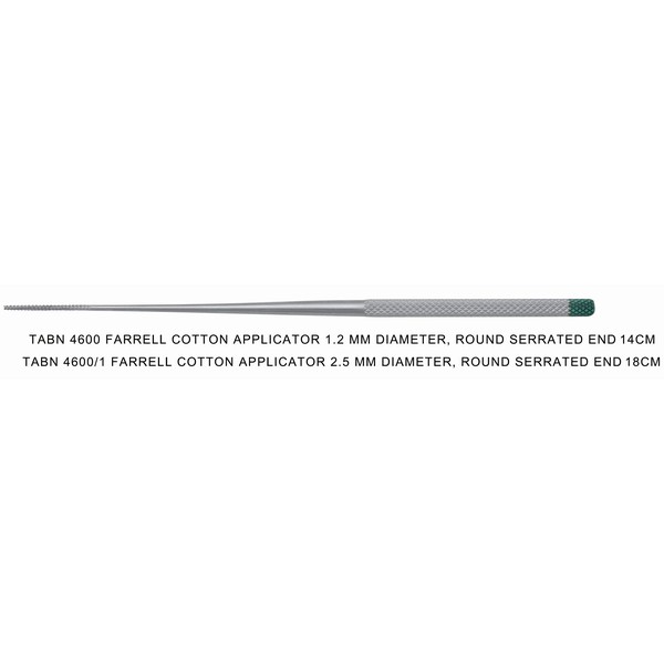 Farrel-cotton-application-1.2mm-diameter-round-serrated-end-14cm-TABN-4600.jpg Farrel Cotton Application 1.2mm Diameter 14cm - Image 1