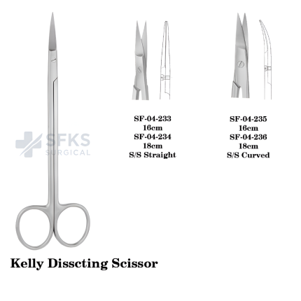 Kelly, Dissecting Scissor, Sharp & Sharp
