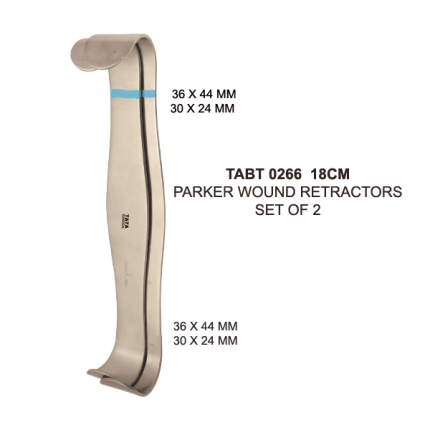 Parker Wound Retractors Set Of 2, 18Cm