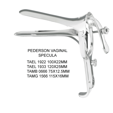 Pederson Vaginal Speculum 100X22Mm