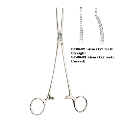 Rochester-Ochsner Forceps 1x2 Teeth - Kocher Artery Forceps