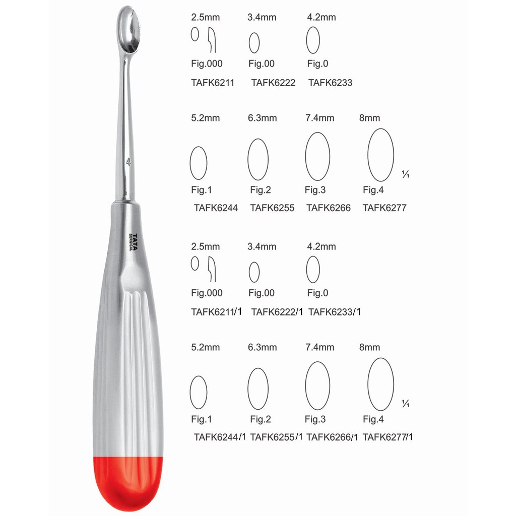 Schede-Bone-Curette-TAKF-6211.jpg Schede Bone Curette TAKF 6211 - Precision 17cm Bone Tool - Image 1