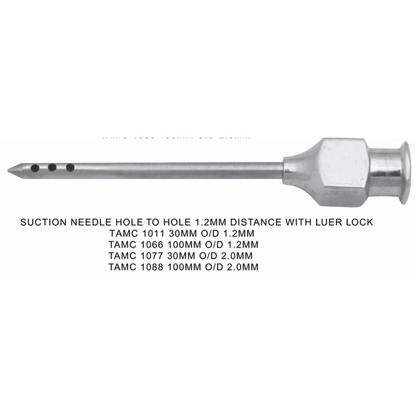 Suction-needle-hole-to-hole-1.2mm-distance-with-luer-lock-TAMC-1011.jpg Suction Needle with Luer Lock Hole-to-Hole Distance 1.2mm Multiple Sizes - Image 1