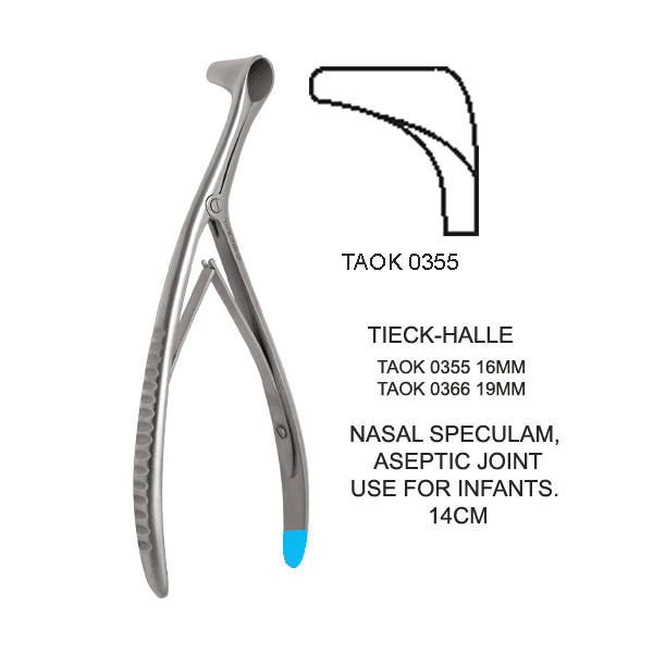 TIECK-HALLE-TAOK-0355-16MM.png Nasal Specula Tieck-Halle, Taok 0355 16Mm - Image 1
