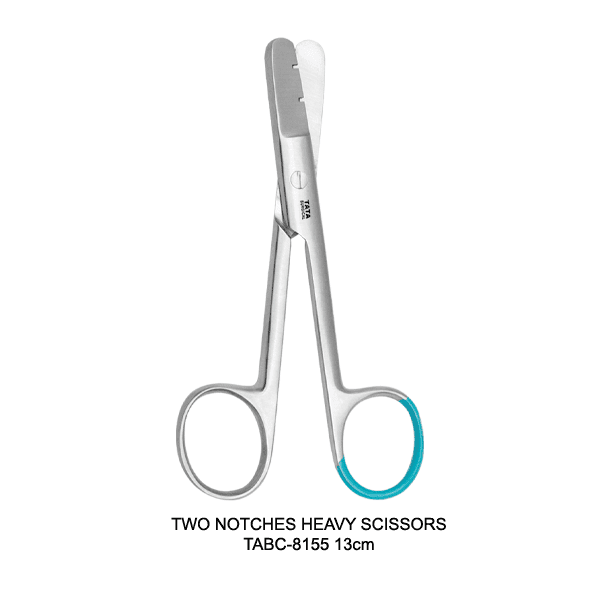 TWO-NOTCHES-HEAVY-SCISSORS-TABC-8155-13cm.png TWO NOTCHES HEAVY SCISSORS TABC-8155 13cm - Image 1