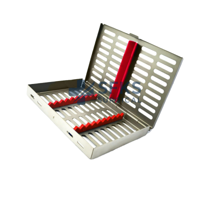 SF-09-255 Sterilization Cassette Tray For 15 Instruments Stainless Steel Extra Large Dental Autoclave Cassette Manufacturer Exporter SFKS Surgical Pakistan
