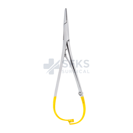SF-09-204 Mathieu Needle Holder 14cm Regular Beak With T/C Tips Tungsten Carbide Regular Beak Popular For Working Manufacturer Exporter SFKS Surgical Pakistan Factory Price