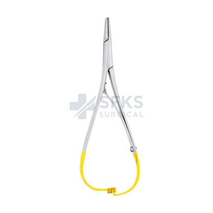 SF-09-203 Mathieu Needle Holder 14cm Wide Beak With T/C Tips Tungsten Carbide Manufacturer Exporter SFKS Surgical Pakistan