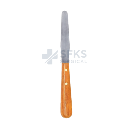 SF-09-251 Plaster Spatula Wooden Handle Ridge Blade Stainless Steel Dental Lab Mixing Spatula Manufacturer Exporter SFKS Surgical Pakistan
